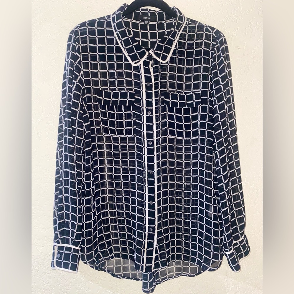 Blouse IMNYC Window Pane
